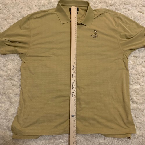 Ashworth Performance Golf Shirt XL Pinehurst No. 2 Khaki Tan - Picture 4 of 5