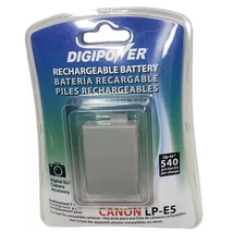Digipower Replacement Rechargeable Battery Pack 7.4V 1500mAh Canon LP-E5 NEW
