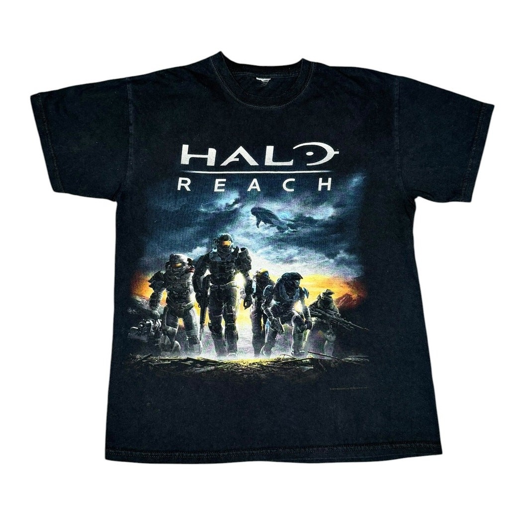 Vintage Halo Reach Xbox 360 Video Game Promo T-Shirt Size S