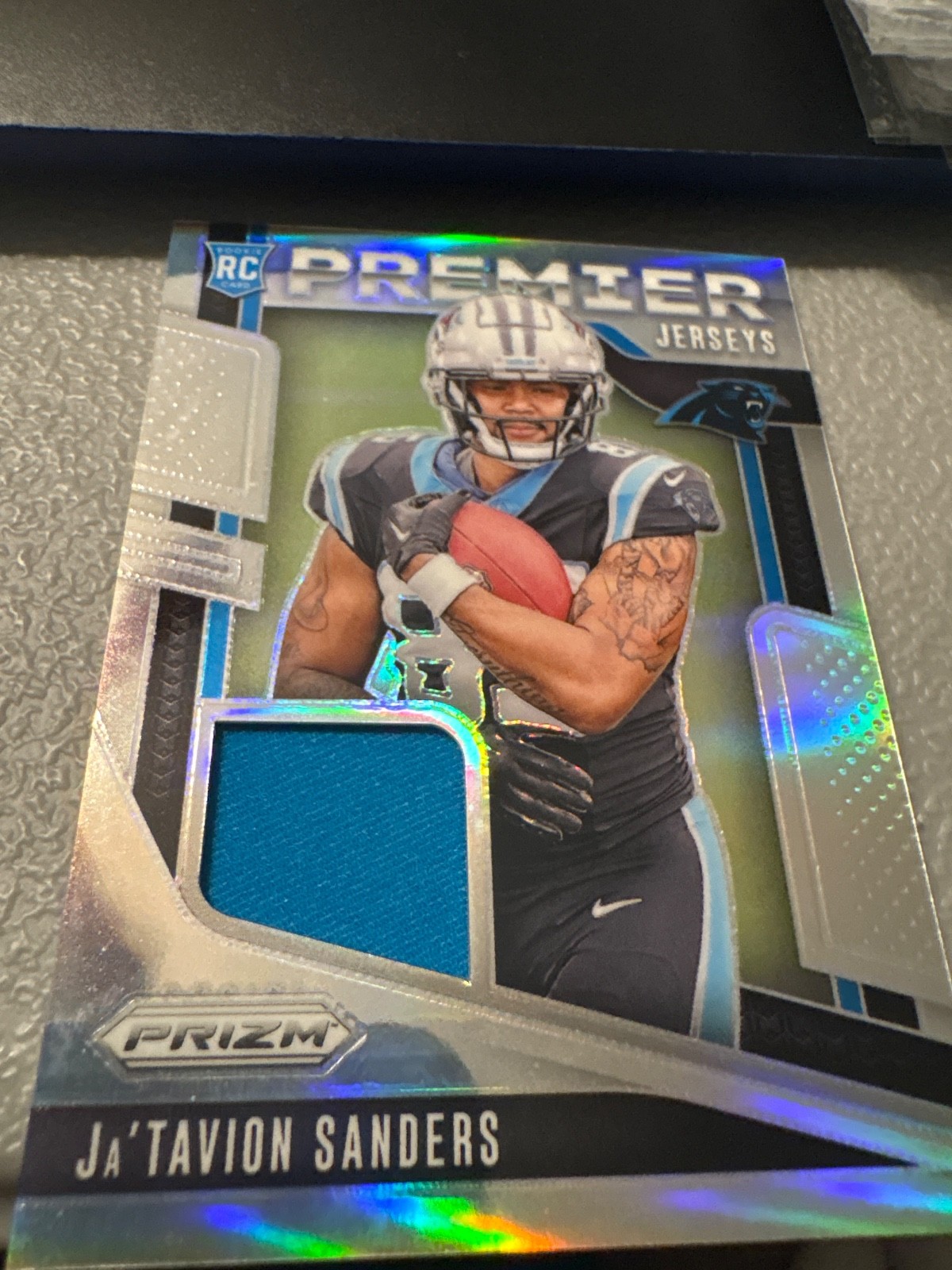 2024 Panini Prizm - Premier Jerseys Ja'Tavion Sanders Silver Prizm #PJ-JTS