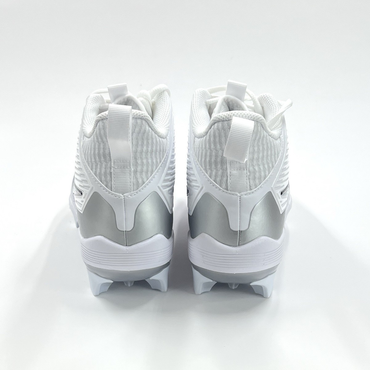 Nike Alpha Menace Strong Football Cleats White Silver II5139  display picture 2