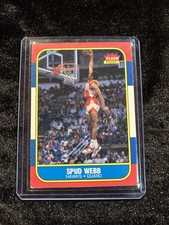 1986-87 Fleer Spud Webb Rookie #120 Iconic Card . rookie card picture