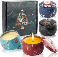 Duftkerzen Geschenkset 4 StüCk Weihnachtsduft FüR Frauen Geschenke 0,73 Kg
