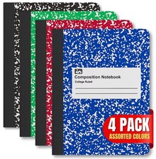 1InTheOffice Composition Notebooks College Ruled, Composition Book, College R...
