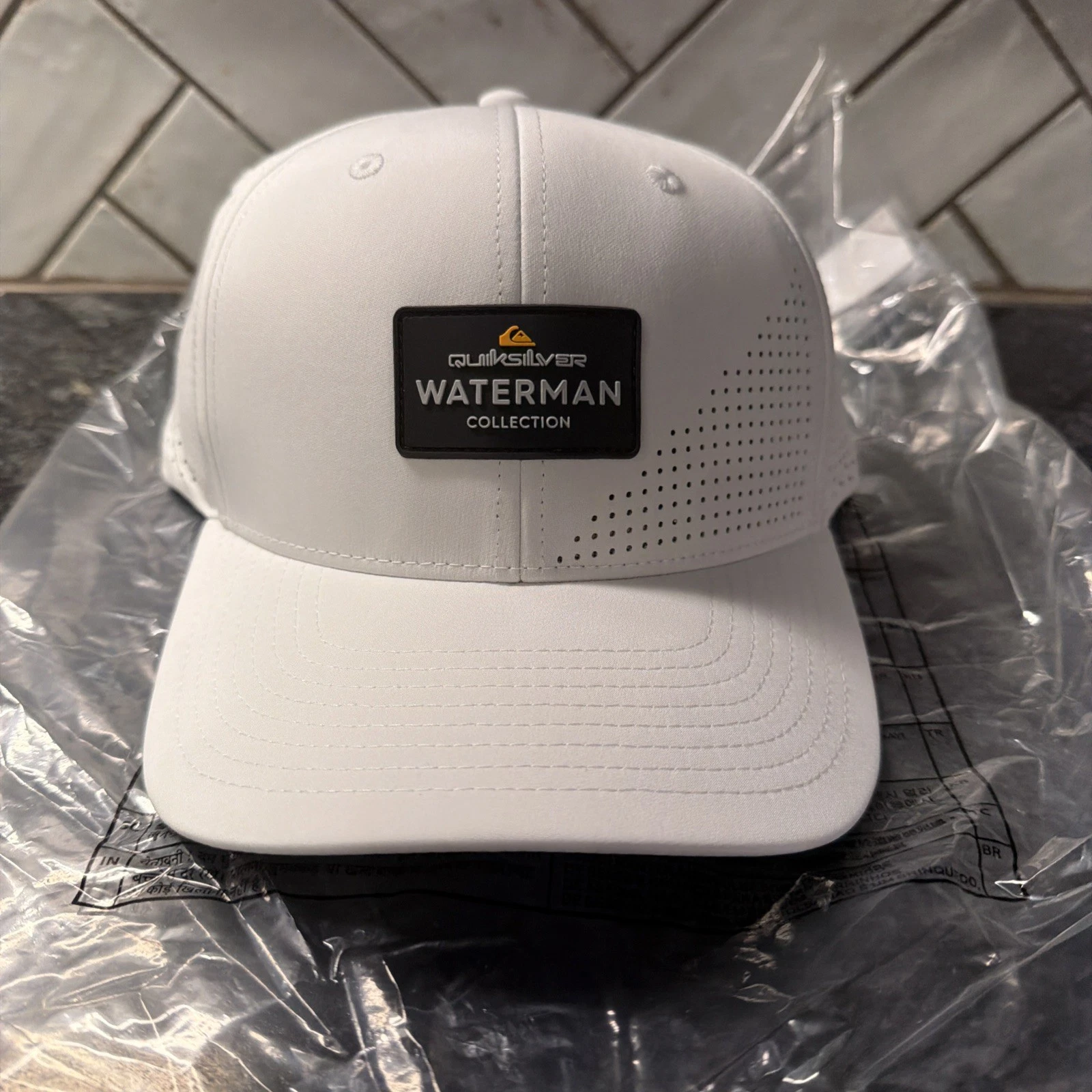 Quiksilver Waterman Perf Turf Cap White Performance Hat Men’s OSFA NEW NWT