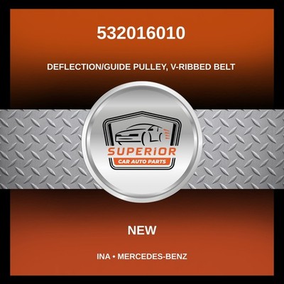 INA Mercedes-Benz Deflection/Guide Pulley V-Ribbed Belt 532016010