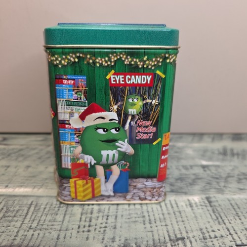 2001 Limited Edition M&M's Christmas Village Series Newsstand 12 Collectible Tin - Picture 4 of 10