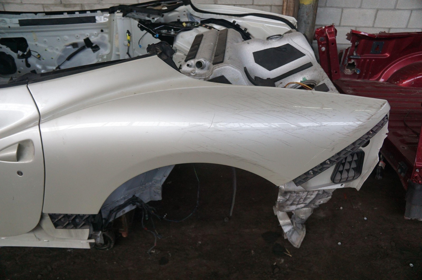 Rear Left Quarter Panel Structural Metal Body Cut Ferrari California 2010 *Note