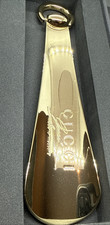 Gucci Made to Measure Gold Metal Horsebit Shoehorn Vintage 1970s - New In Box