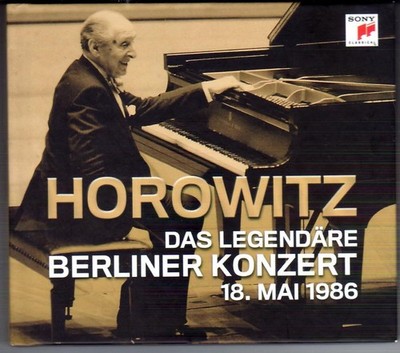 VLADIMIR HOROWITZ   DAS LEGENDÄRE BERLINER KONZERT 18.Mai 1986   2-CDs / SCARLET