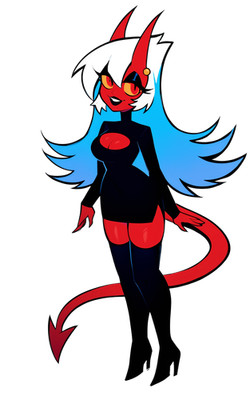 Demon Girl Helluva Boss Vinyl Car Decal Sticker 7'' Weatherproof