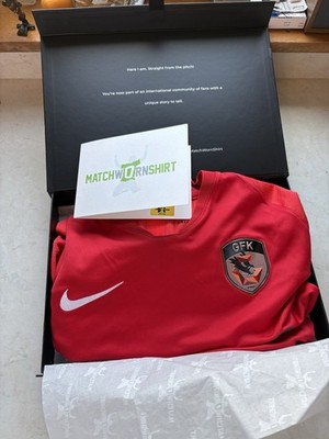 Rare Gaziantep F.K Matchworn Football Shirt Signed COA MatchWornShirt.com