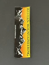 Western Mountaineering Sticker-Multiple creases throughout sticker-No rips/tears