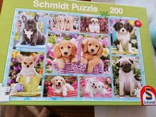Schmidt 56162 Puzzle 200 Teile Hundewelpen ab 8 Jahren Puzzle komplett 