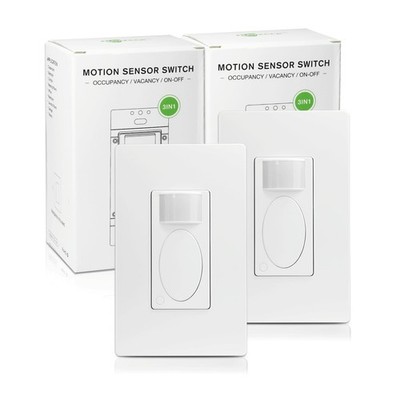 RAYZEEK PIR Motion Sensor Light Switch,SinglePole Motion Activated Wall Switc...