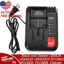 20V Charger for Black and Decker LBXR20 LBX4020 LBXR2020 PCC681L PCC682L PCC680L