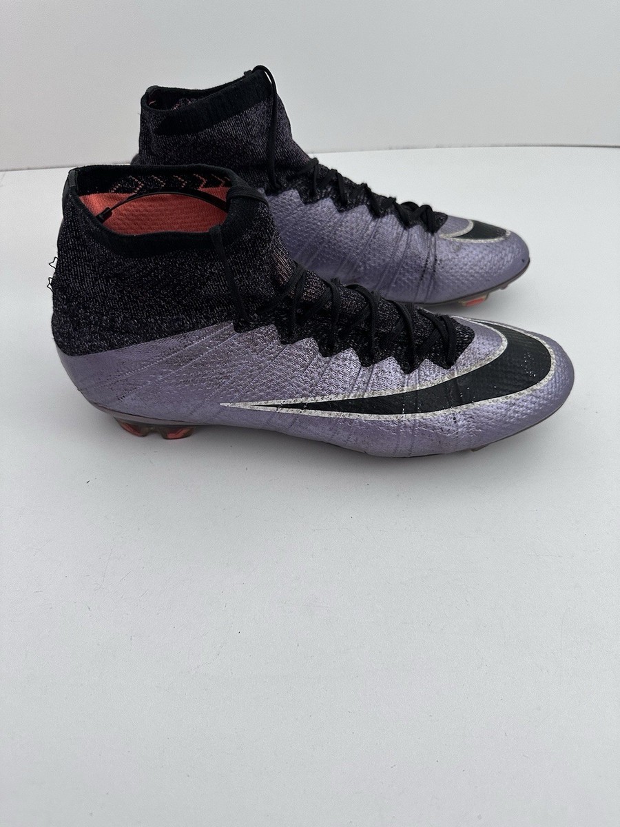 Nike Mercurial Superfly Purple ACC Football Soccer Cleats Carbon