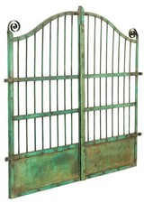 Cancello robusto in ferro pieno anticato Biscottini 115x6x115 arredo giardino