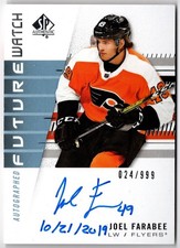 2020-21 SP Authentic 19-20 Future Watch Auto Inscribed JOEL FARABEE #216 #24/999
