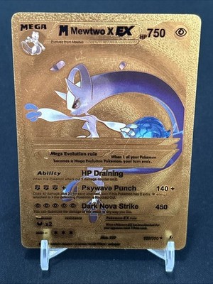 MEWTWO 2023 POKEMON X EX FAN GOLD CARD NM | eBay