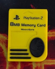 PlayStation 2 8 mb Memory Card Yellow 