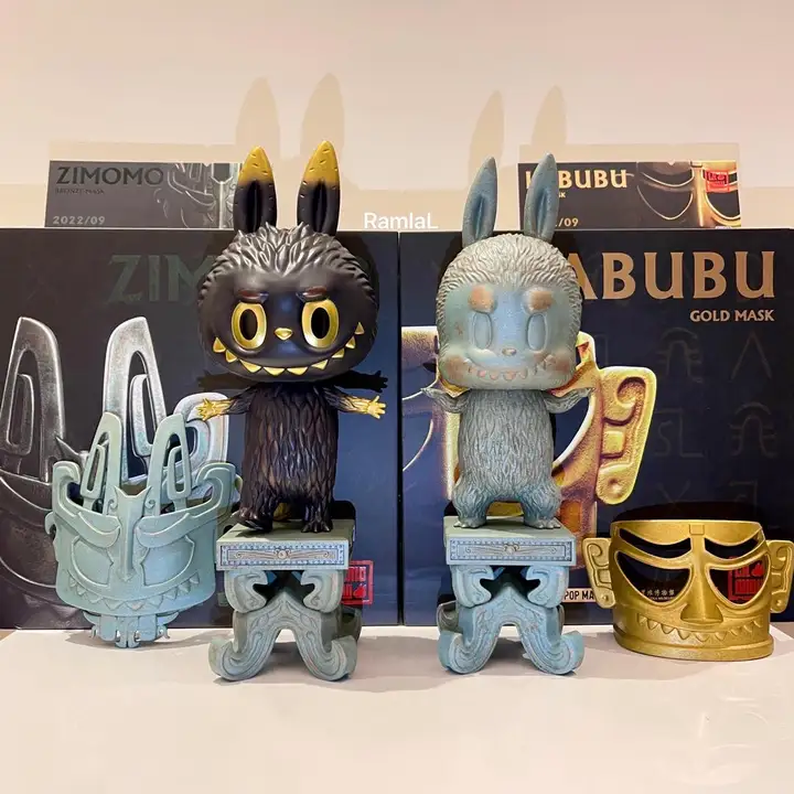KASING LUNG ZIMOMO MASK MUSEUM SOFUBI VINYL FIGURE GOLD MASK