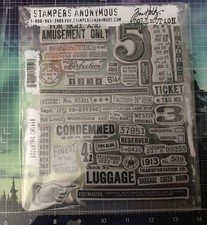 Tim Holtz ECCENTRIC Stamps 2022 Retired Ephemera Cards Fun Steampunk Labels Tags