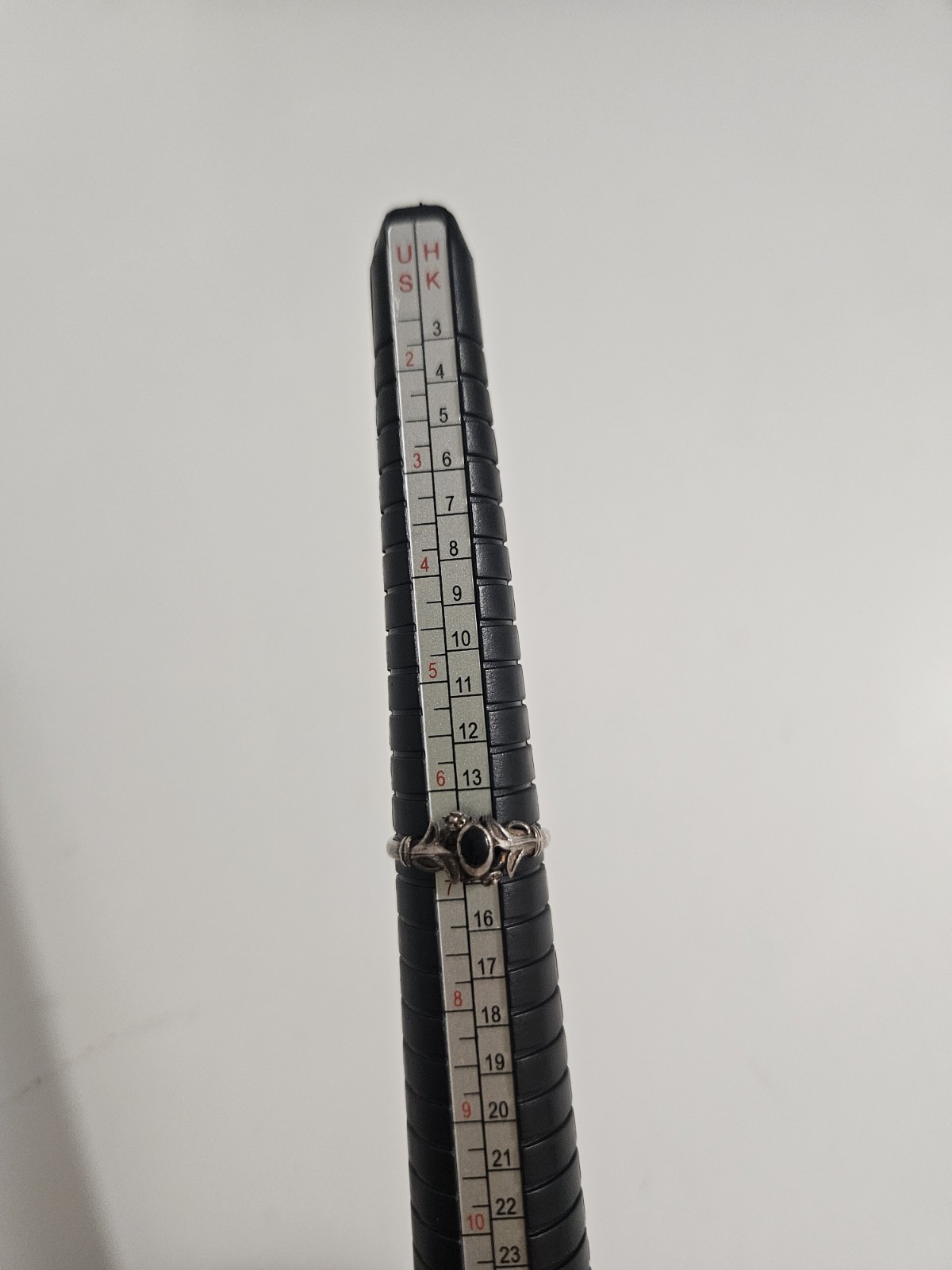 Gothic Ring Crystal Statement Silver & Black Uniq… - image 11