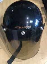 Vintage Arthur Fulmer Falcon Black Bird Logo Motorcycle Helmet Small