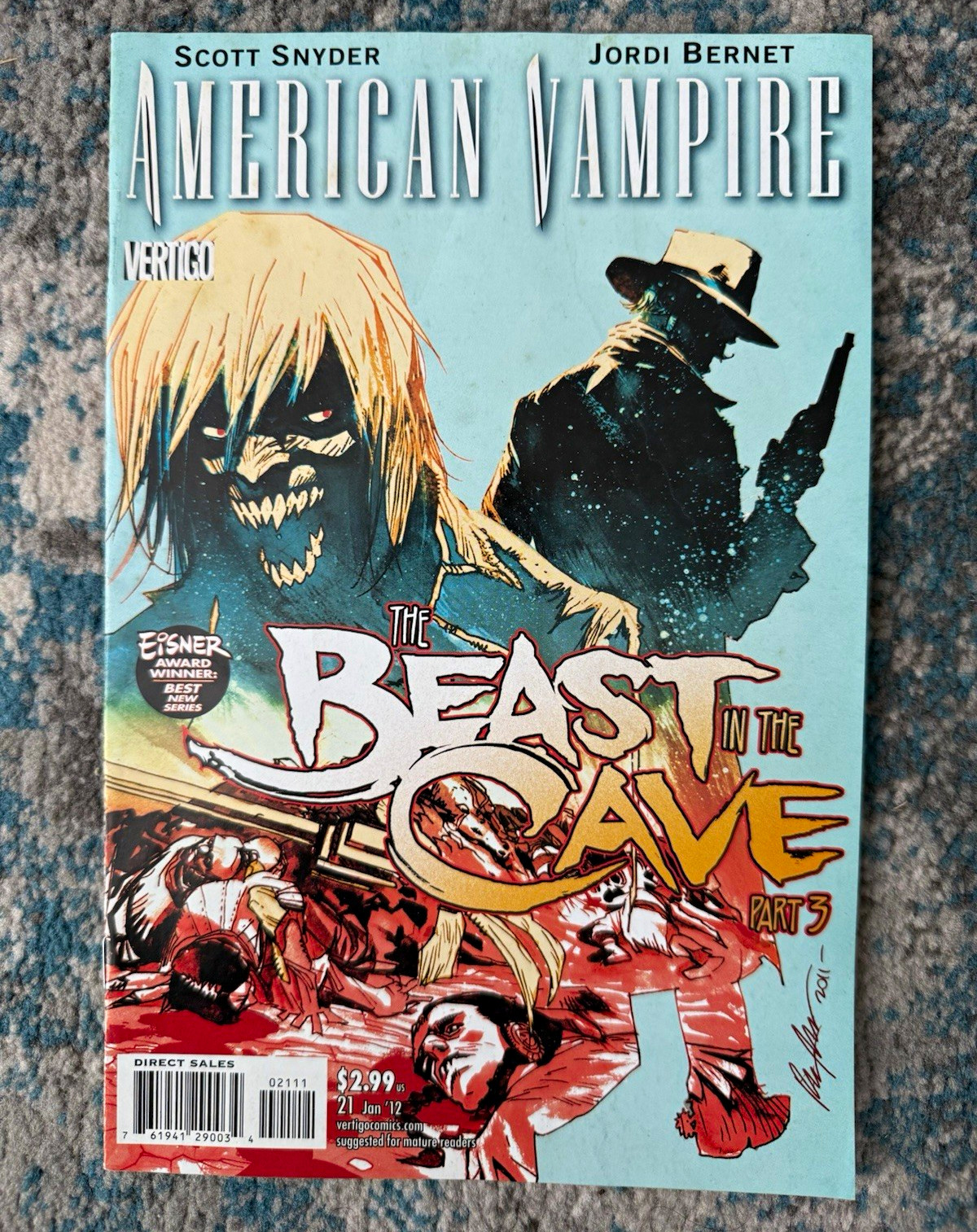 American Vampire #21 (2011 Vertigo) The Beast in the Cave Pt 3 Scott snyder