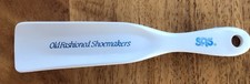 Vintage Old Fashioned Shoemakers SAS Advertising Shoe Horn 7" Plastic USA White