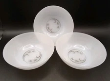 Anchor Hocking "Harvest" White Milk Glass Berry Bowls (Set Of 5)