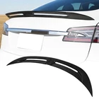 For 2012-2025 Tesla Model S Real Carbon Fiber Trunk Spoiler Wing Turbo Style