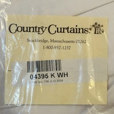 Bed Skirt, King, White, Country Curtains Of Stockbridge, Mass; NIB