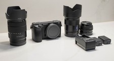 Sony Alpha A6500 Digital Camera - Multiple lenses and carry bag included
