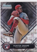 2022 Bowman Sterling #BSR-47 Hunter Greene RC Cincinatti Reds