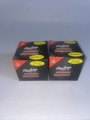 Lot Of 2 Rawlings 12  Official Softball Sealed Bag  .47 COR - *New/Details*