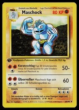 1995 machoke pokemon card value 1999 First Edition Base Set Pokmon # 34/102 ) Does 50 damage minus 10 for each damage counter on Machoke RARE! 1995 Machoke Pokmon Card