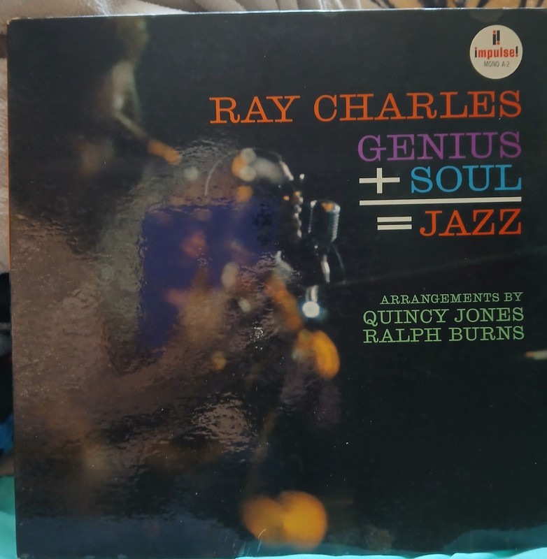 Rare: Ray Charles "Genius + Soul" lp Orig. Impulse Mono NM+ Disc! Ex GF Cvr Pics
