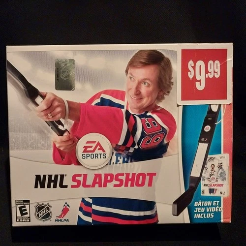 NHL Sports Slapshot Gretzky - Nintendo Wii stick, game, decals, 2010, Brand New