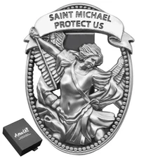 St Michael Medal for Car Saint Michael Visor Clip Accessories Bless Driving S...