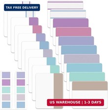 Sticky Index Tabs, 500 Pcs, 21 Sets, Colorful Sticky Tabs for Notebooks