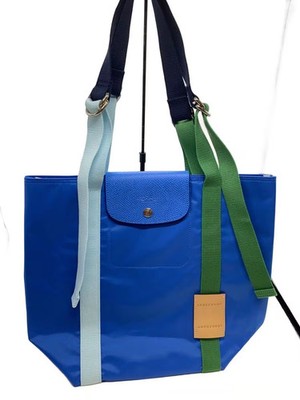 LONGCHAMP Le Pliage Replay Top Handle Medium Tote Bag in Nylon, Blue