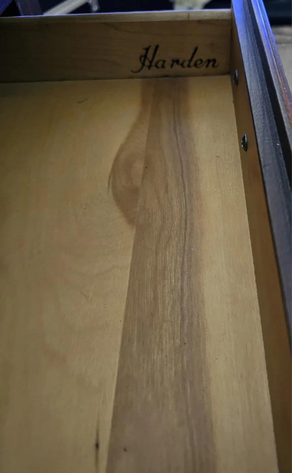 Mesa consola estilo georgiano Cherry Queen Anne 60"w Foto 3 de 4