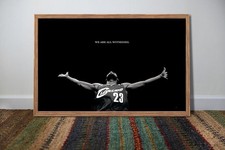 LeBron James Cleveland 23 We Are All Witnesses Basketball poster