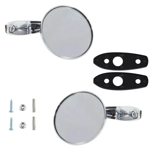 1Pair Chrome Outside Door Rearview Mirror Kit For Dodge For Plymouth 1966-75