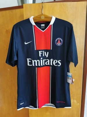 Nike Paris Saint-Germain PSG 2007 2008 Home Shirt *SAMPLE* BNWT Diff Collar M