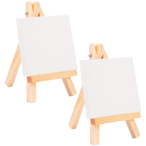 Mini Collapsable Storage Rack Wooden Mini Easel White Lightweight Folding Painting Rack for Children ...