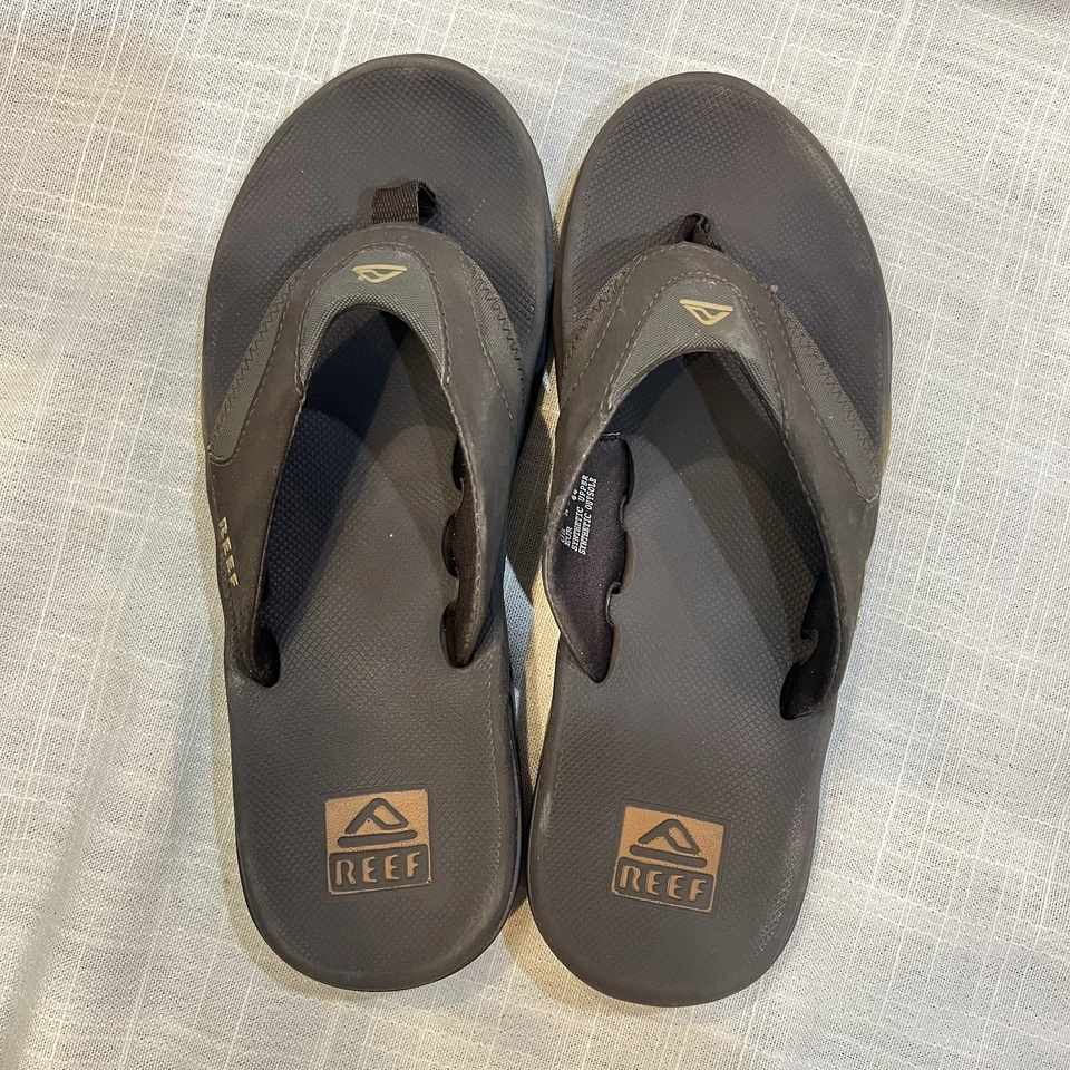 Sandalias REEF Fanning Chanclas con Suela Abridor de Botellas Playa Pesca Lago Para Hombres 11 Foto 2 de 4
