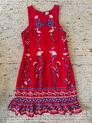 akemi kin embroidered dress Anthropologie Akemi + Kin Reagan Mini Dress Embroidered Linen $228 SIZ   Timeless Treasurz